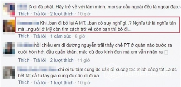 Phương Thanh bị fan trách 3
