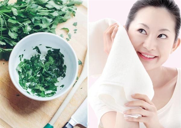 Dap mat na rau mui tay vai lan da se trang min nhu su