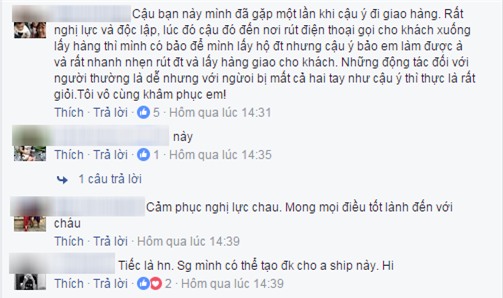 chàng shipper cụt tay đầy nghị lực