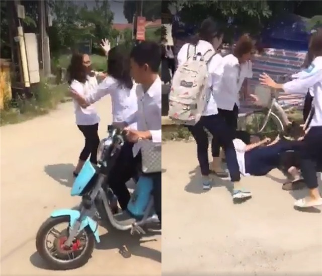 Kết quả hình ảnh cho nữ sinh đặng xá đánh nhau