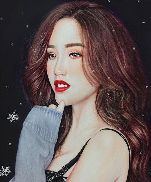 Nam sinh 16 tuoi ve chan dung sao Viet song dong nhu that hinh anh 4