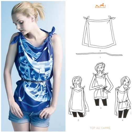 biến khăn thành áo