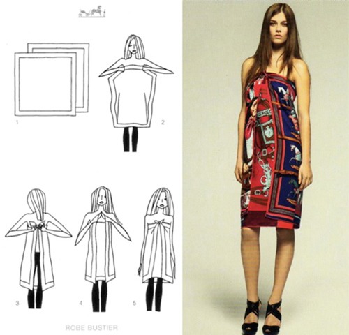 biến khăn thành áo