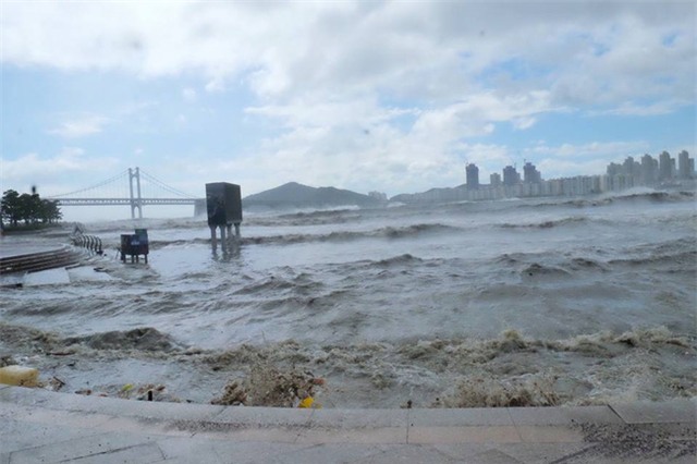 Cảnh tượng ngập lụt, đổ nát kinh hoàng sau bão tại siêu đô thị Hàn Quốc - Ảnh 20.