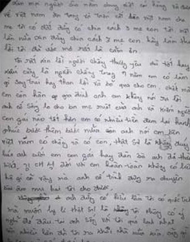 Buc thu cuoi cuoc doi cua co dau Viet om 2 con nhay lau tu tu o Han Quoc