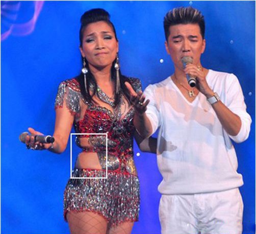 Hết hồn trước kiểu mặc ngấn mỡ, "bó giò" của sao Việt - 3