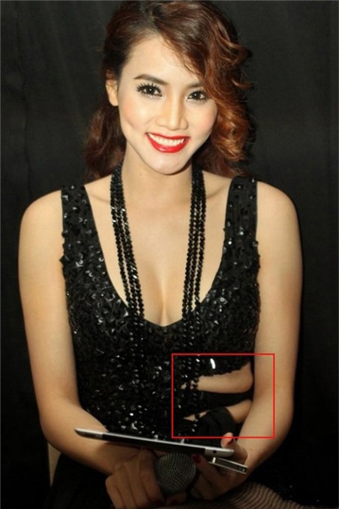 Hết hồn trước kiểu mặc ngấn mỡ, "bó giò" của sao Việt - 4