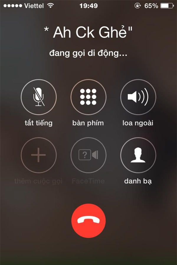 lưu tên chồng trong điện thoại