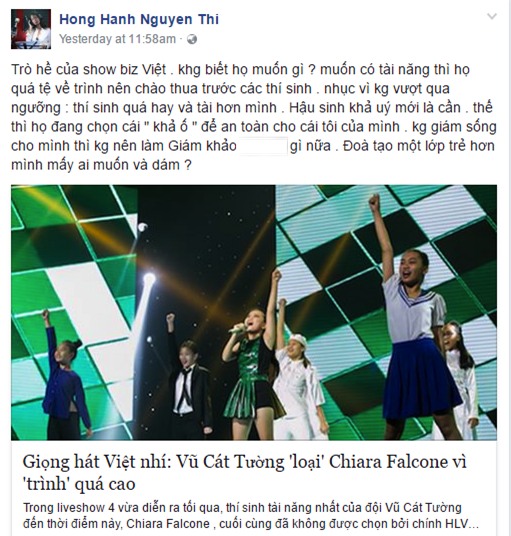 Loại thí sinh vì quá tài năng, Vũ Cát Tường bị đàn chị mắng là trò hề của showbiz - Ảnh 2.