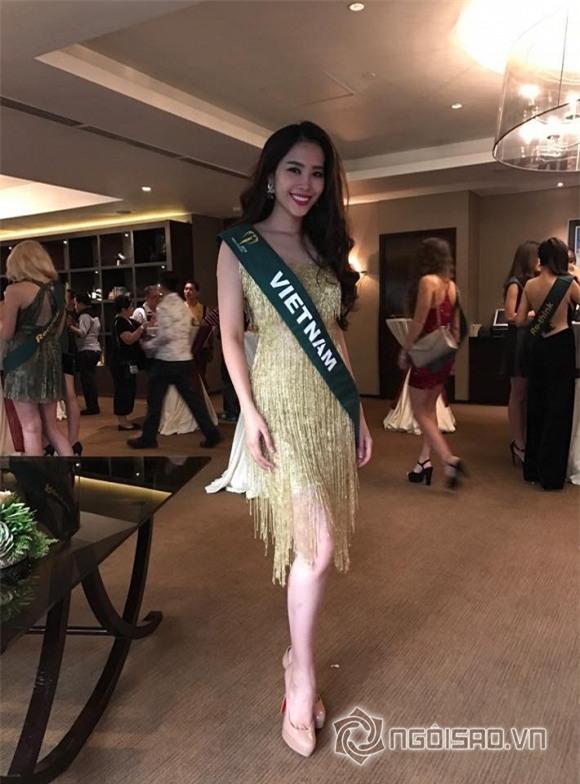 Nam Em giải thích về băng rôn hoa hậu Trái Đất 2016 1