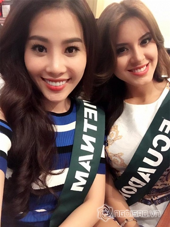 Nam Em giải thích về băng rôn hoa hậu Trái Đất 2016 0