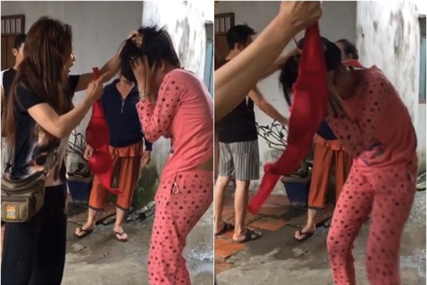 Người dì giật tóc, lột áo ngực nữ sinh vì dám đánh cháu mình - Ảnh 1.
