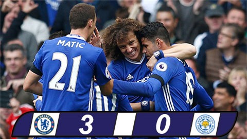 Costa và Hazard tỏa sáng, Chelsea nhấn chìm Leicester