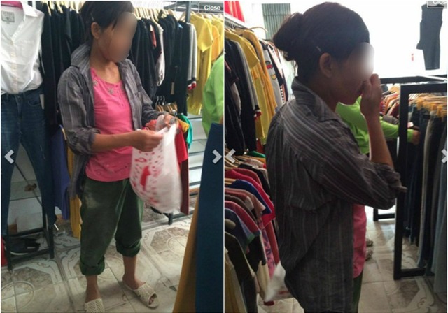 Người phụ nữ nghèo vào shop quần áo, làm một việc đáng nể - Ảnh 1.