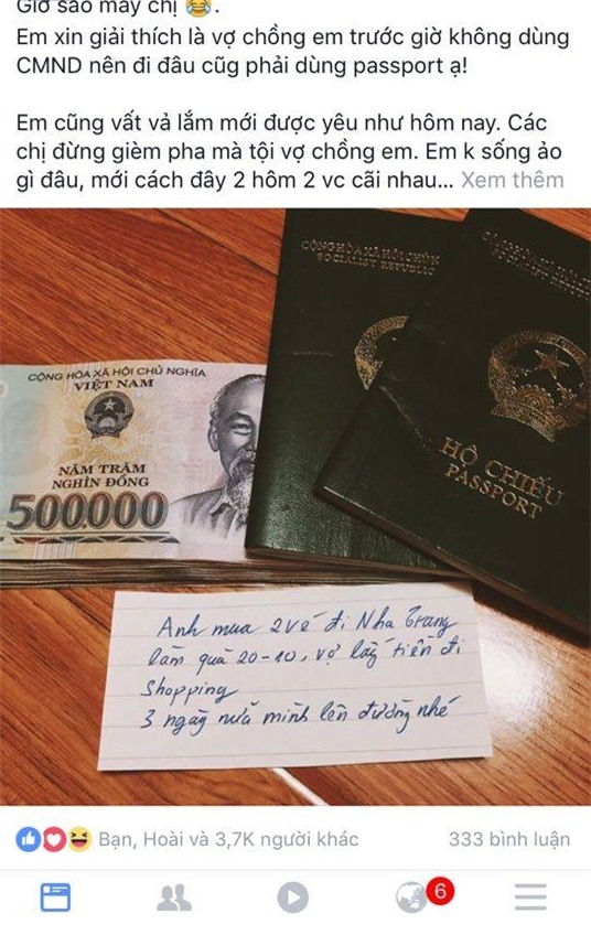 Hình ảnh món quà 20/10 du lịch độc đáo đang được lan truyền trên mạng xã hội