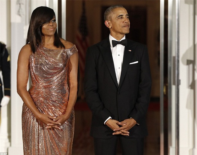Tổng thống Obama ngậm ngùi trong quốc yến cuối cùng tại Nhà Trắng - Ảnh 1.