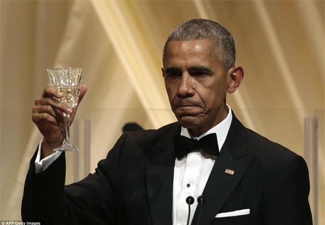 Tổng thống Obama ngậm ngùi trong quốc yến cuối cùng tại Nhà Trắng - Ảnh 7.