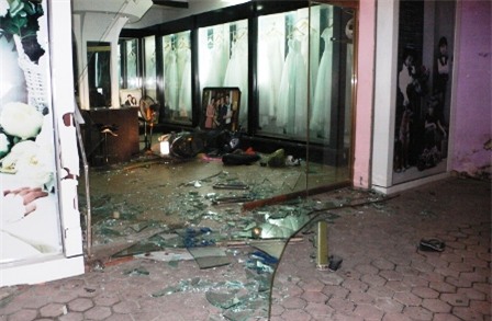 Hiện trường vụ tại nạn.