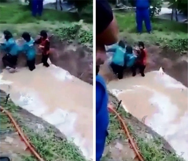 Học sinh tiểu học gào khóc vì bị ép đi qua hố thả đầy rắn - Ảnh 4.