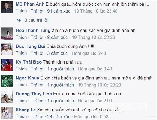 Mẹ Trần Lực qua đời  0