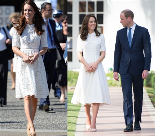 Dien vay trang dep me hon nhu Cong nuong Kate