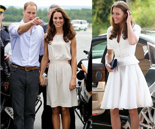 Dien vay trang dep me hon nhu Cong nuong Kate