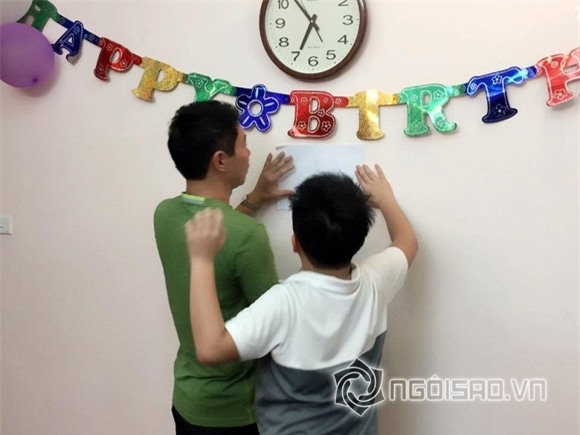 người yêu Công Lý đến sinh nhật con 7