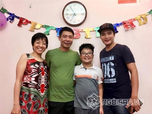 người yêu Công Lý đến sinh nhật con 1