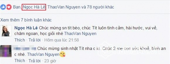 người yêu Công Lý đến sinh nhật con 0