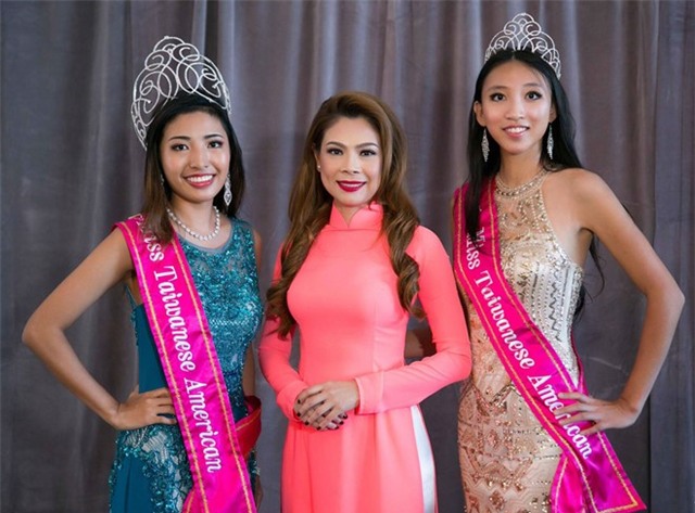 Thanh Thao mac ao dai cham thi hoa hau o My hinh anh 6