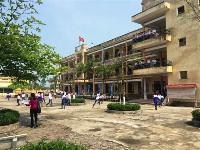 Trường THCS Vũ Tiến, huyện Vũ Thư, tỉnh Thái Bình nơi xảy ra vụ việc