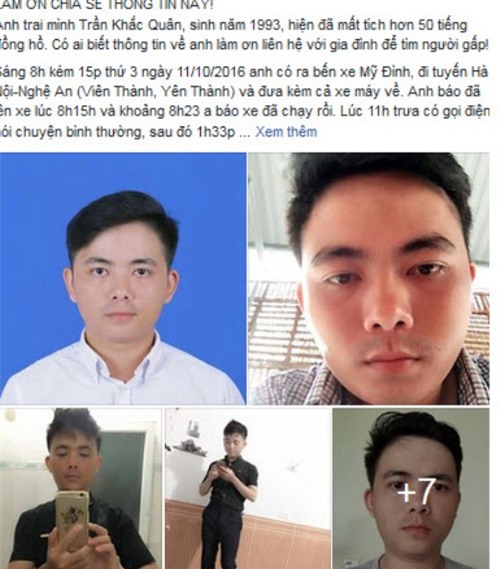 su tro ve bi an cua nam sinh mat tich tren duong tu ha noi ve nghe an - 1