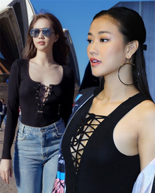 khong can vay dam, cac sao viet van sexy het co voi 2 kieu ao nay - 1