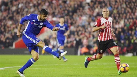 Diego Costa và các đồng đội đã xuất sắc đánh bại đội chủ nhà Southampton