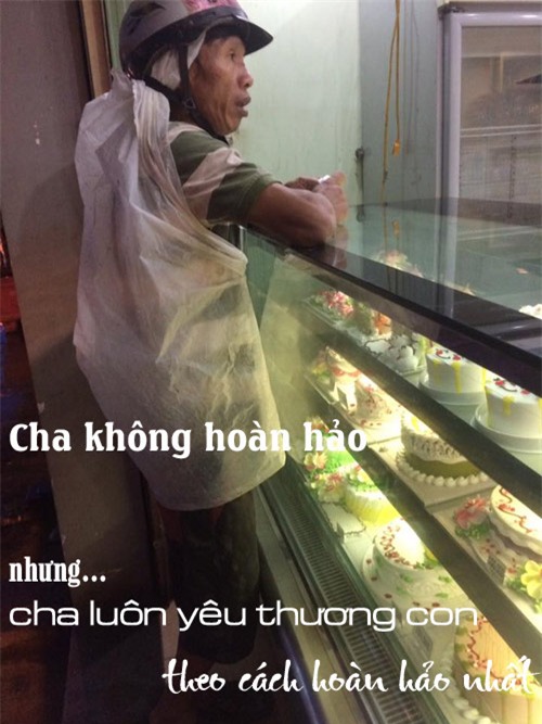 Người cha nghèo mua bánh sinh nhật cho con và hành động bất ngờ của cô gái lạ - Ảnh 2.