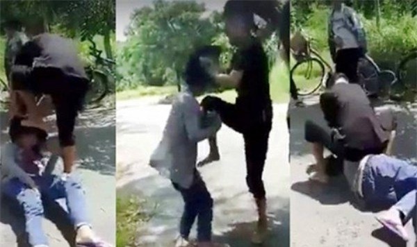 thiếu nữ, liếm chân, đánh bạn, Nhà bè, công an