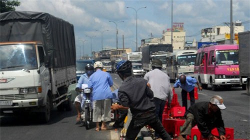 Hiện trường vụ việc.