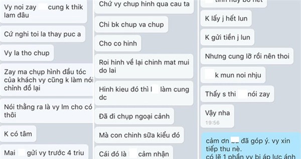 Đoạn chát giữa chú rể và Hồng Vy