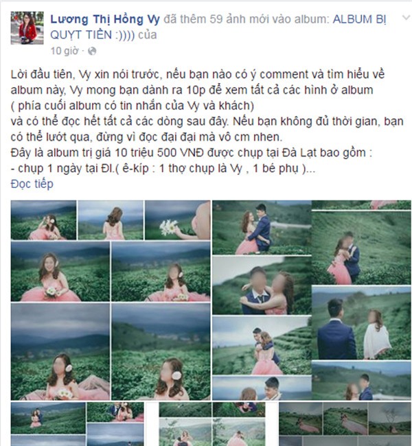 Chia sẻ của nhiếp ảnh gia Hồng Vy đang gây sốt trên mạng xã hội