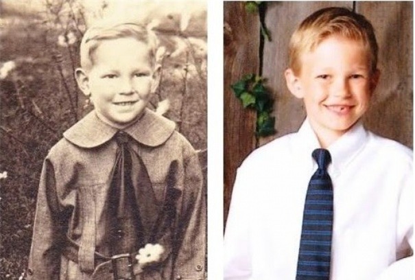 Sự giống nhau đáng kinh ngạc giữa các thế hệ trong cùng 1 gia đình - Ảnh 2.