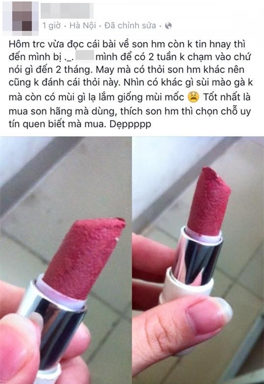 Hoang mang khi thỏi son handmade nổi mẩn sau 2 tháng không sử dụng - Ảnh 2.