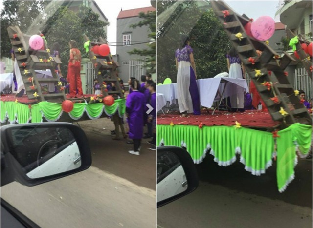 Quan khách 2 họ ngồi trên xe tải ăn bánh, uống chè: Đám hỏi kỳ lạ nhất Việt Nam là đây - Ảnh 3.