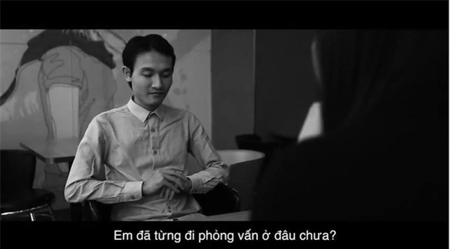  Hoàng Đình Quang trong buổi phỏng vấn 