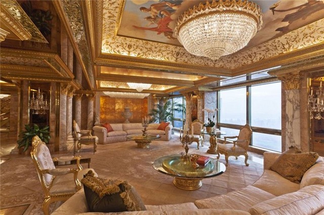 biệt thự xa xỉ, Donald Trump, tổng thống thứ 45 của nước Mỹ, tài sản khổng lồ, penthouse, New york, tòa tháp, thương hiệu, Obama