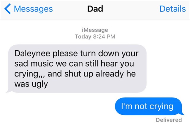 Màn an ủi con gái của ông bố bá đạo nhất năm: Đừng khóc nữa vì bạn trai con xấu lắm! - Ảnh 2.