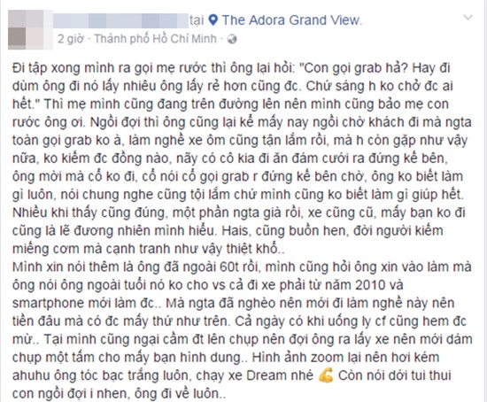 Câu chuyện xúc động được chia sẻ.