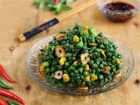 Bông mướp xào tỏi