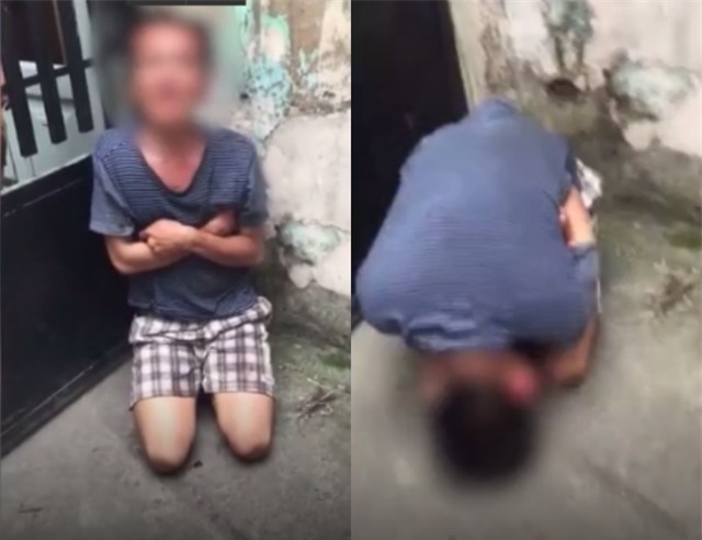 Xôn xao clip người đàn ông khóc lóc, quỳ lạy xin tha khi bị bắt quả tang lẻn vào nhà ăn trộm - Ảnh 2.