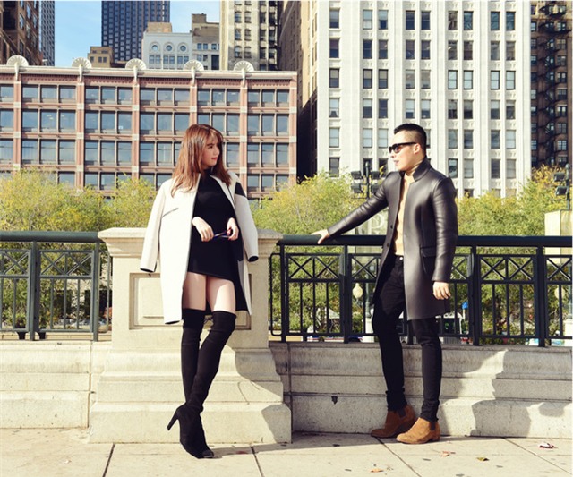 Ngọc Trinh tình tứ bên ông bầu Khắc Tiệp, sành điệu trên đường phố Mỹ - Ảnh 6.