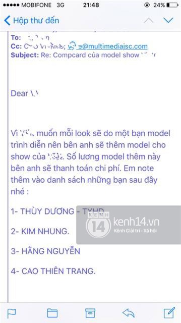 Phản hồi của phía Vietnam International Fashion Week có trở nên vô nghĩa khi để lộ email cấm diễn này? - Ảnh 6.